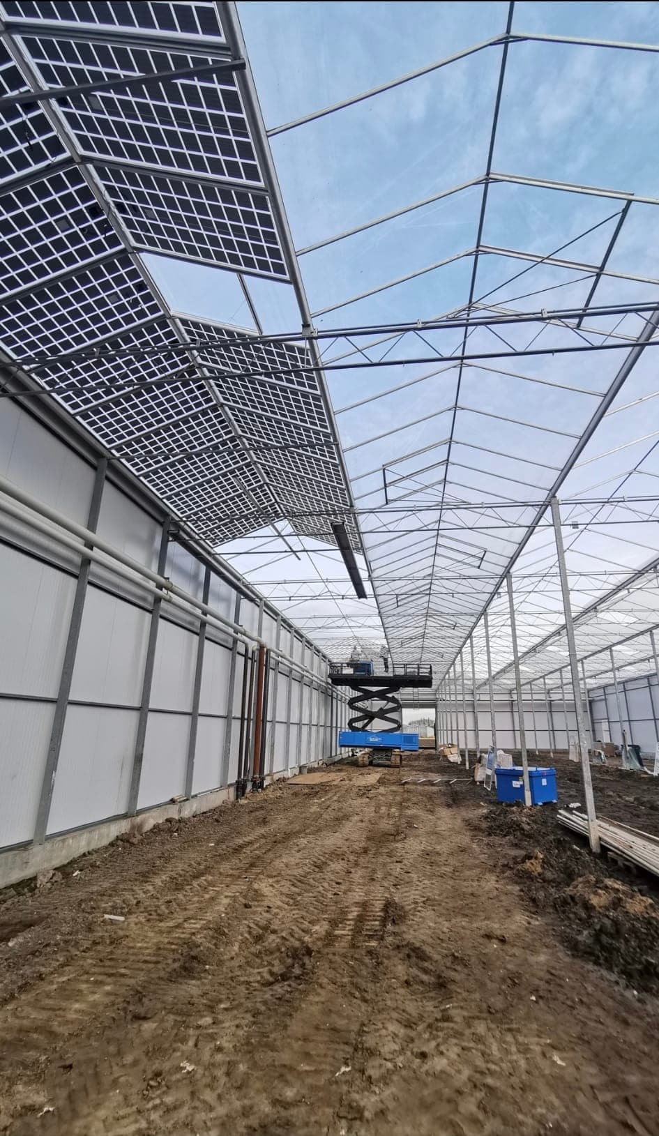 Gewächshaus Solaranlage